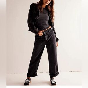 Free People Black Women Jeans